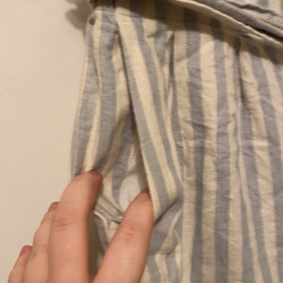 Madewell Striped Paperbag Wide Leg Pants Size Small - Picture 7 of 15